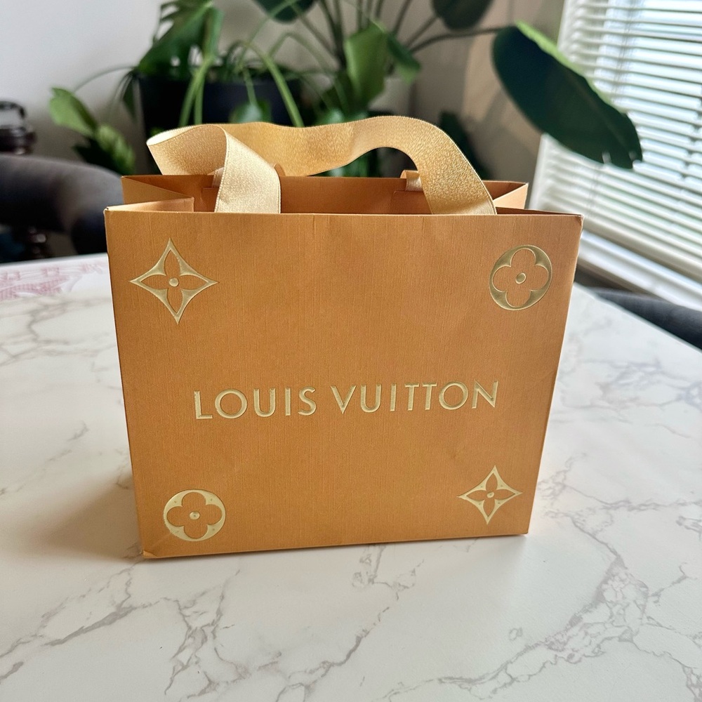 Louis Vuitton Orange Gift Bag